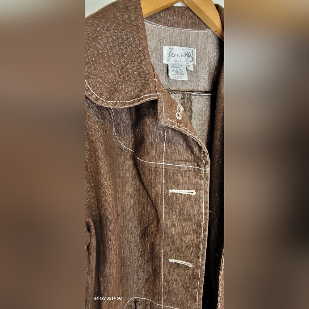 Live a Little Jean Jacket XL - Picture 4 of 5